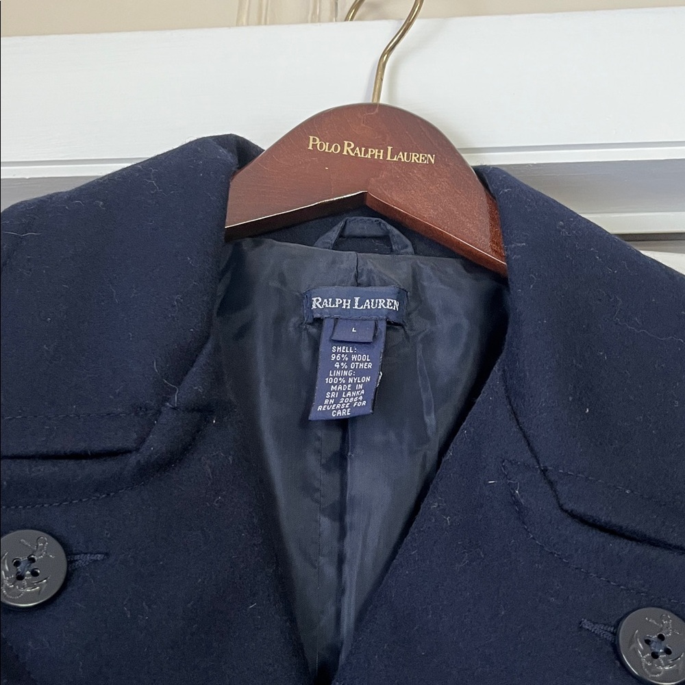 Ralph Lauren Boys Midnight Blue Double-Breasted Coat - Picture 2 of 2